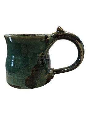 NWOT S Nancy Fairbanks Handmade Pottery Glazed Mug, Signed